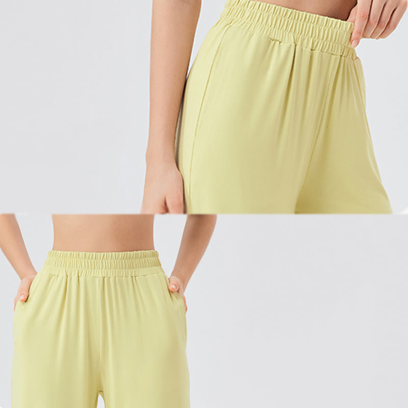 Olivenorma Lightweight Wide Leg Ventilated Loose Pants Casual Yoga Pants - image 8