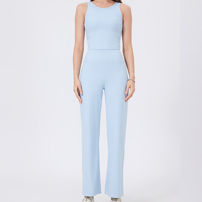 Olivenorma Versatile Straight-Leg Cut Mid Waist Stretch Dress Yoga Pants - image 9