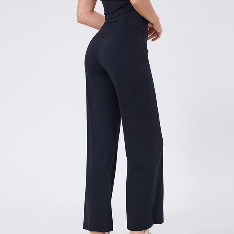 Olivenorma Versatile Straight-Leg Cut Mid Waist Stretch Dress Yoga Pants - image 24