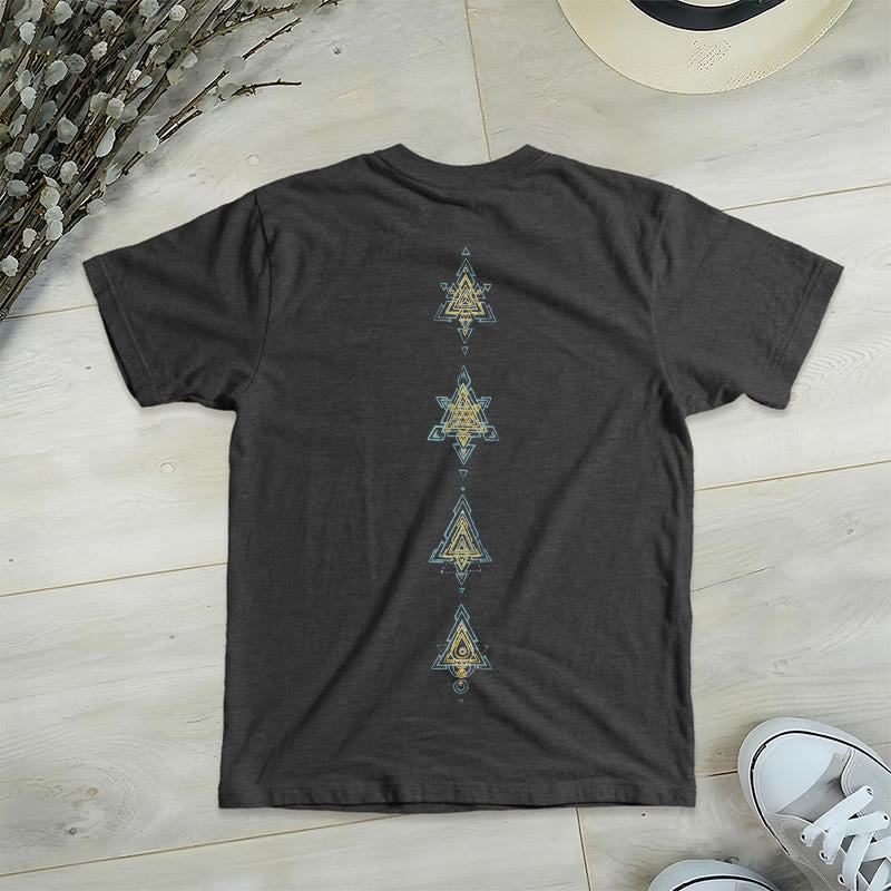 Olivenorma Metatro's Cube Symbol Sacred Geometry Healing Tee V-Neck Spiritual T-Shirt - image 2