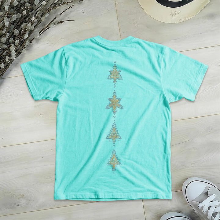 Olivenorma Metatro's Cube Symbol Sacred Geometry Healing Tee V-Neck Spiritual T-Shirt - image 19