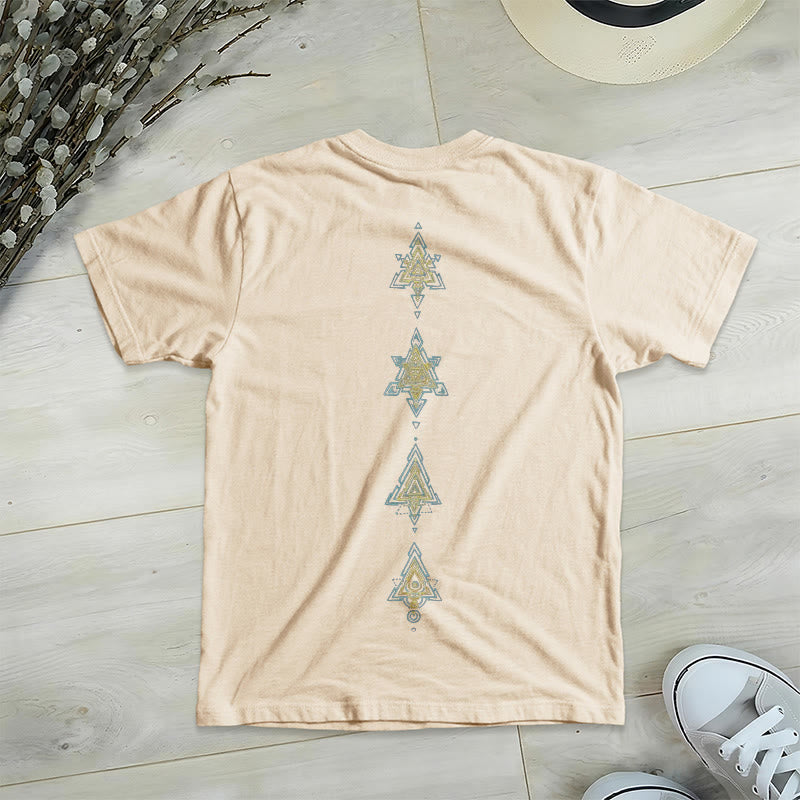 Olivenorma Metatro's Cube Symbol Sacred Geometry Healing Tee V-Neck Spiritual T-Shirt - image 15