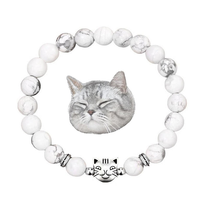 Olivenorma Cat Magic​​ Gemstone Beaded Bracelet - Howlite - image 16