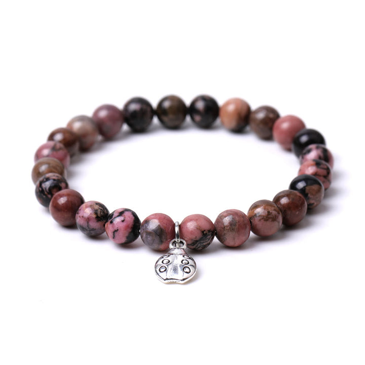 Olivenorma Lucky 7 Ladybug Charm Gemstone Bracelet - image 26