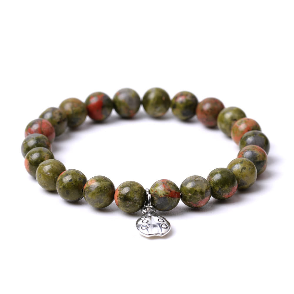 Olivenorma Lucky 7 Ladybug Charm Gemstone Bracelet - image 2
