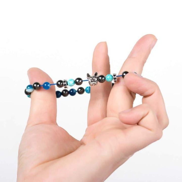 Olivenorma French Bulldog​​ Memorial Gemstone Bracelet - image 7