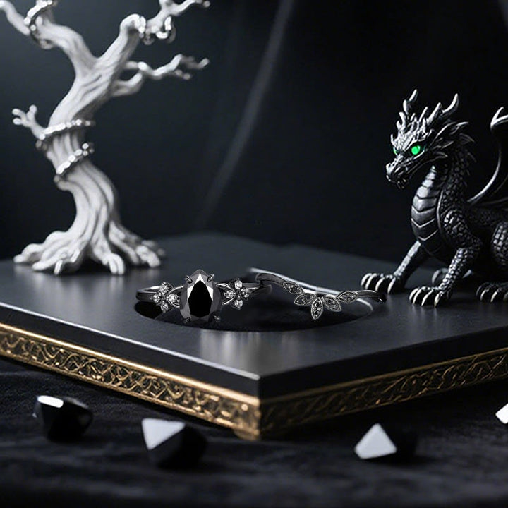 Olivenorma Nidhogg's Bloom Obsidian Healing Ring - image 4