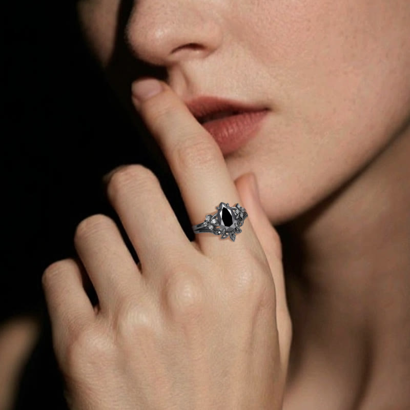 Olivenorma Nidhogg's Bloom Obsidian Healing Ring - image 1