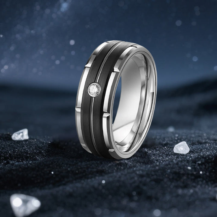 Olivenorma Orion Void Black Moissanite Couple Ring - Ring for Men - US 13 - image 4