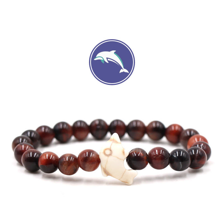 Olivenorma Dolphin's Whisper Gemstone Bracelet - Red Tiger Eye - image 15