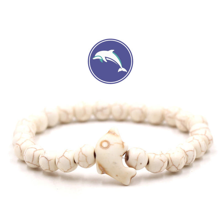 Olivenorma Dolphin's Whisper Gemstone Bracelet - White Turquoise - image 3