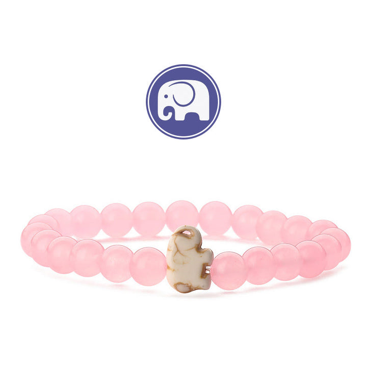 Olivenorma Elephant Wisdom Gemstone Bracelet - Pink Chaldecony - image 23