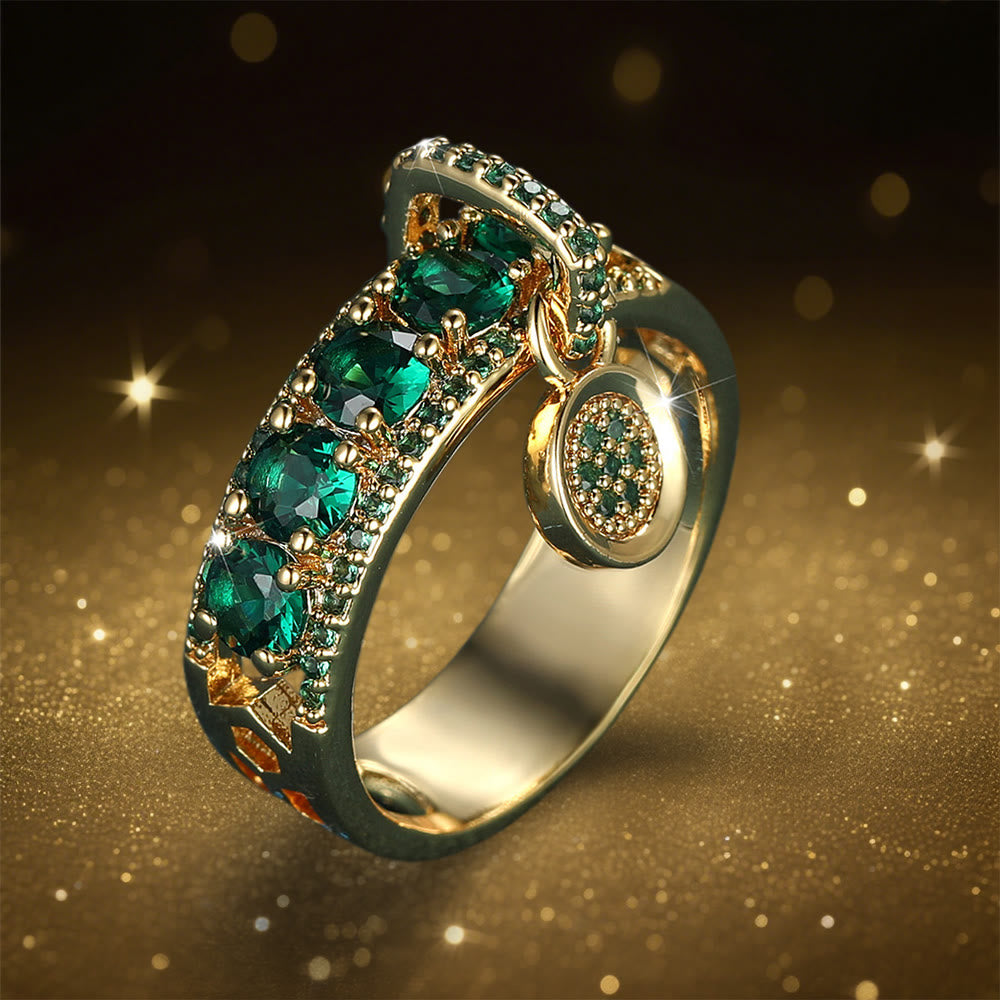 Olivenorma Hecate's Sigil Sparkling Zirconia Ring - Green - US 13 - image 9