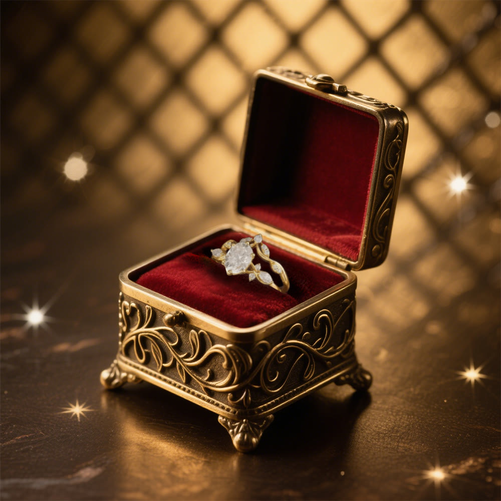Olivenorma Aurora's Knot Oval Moissanite Ring - image 2