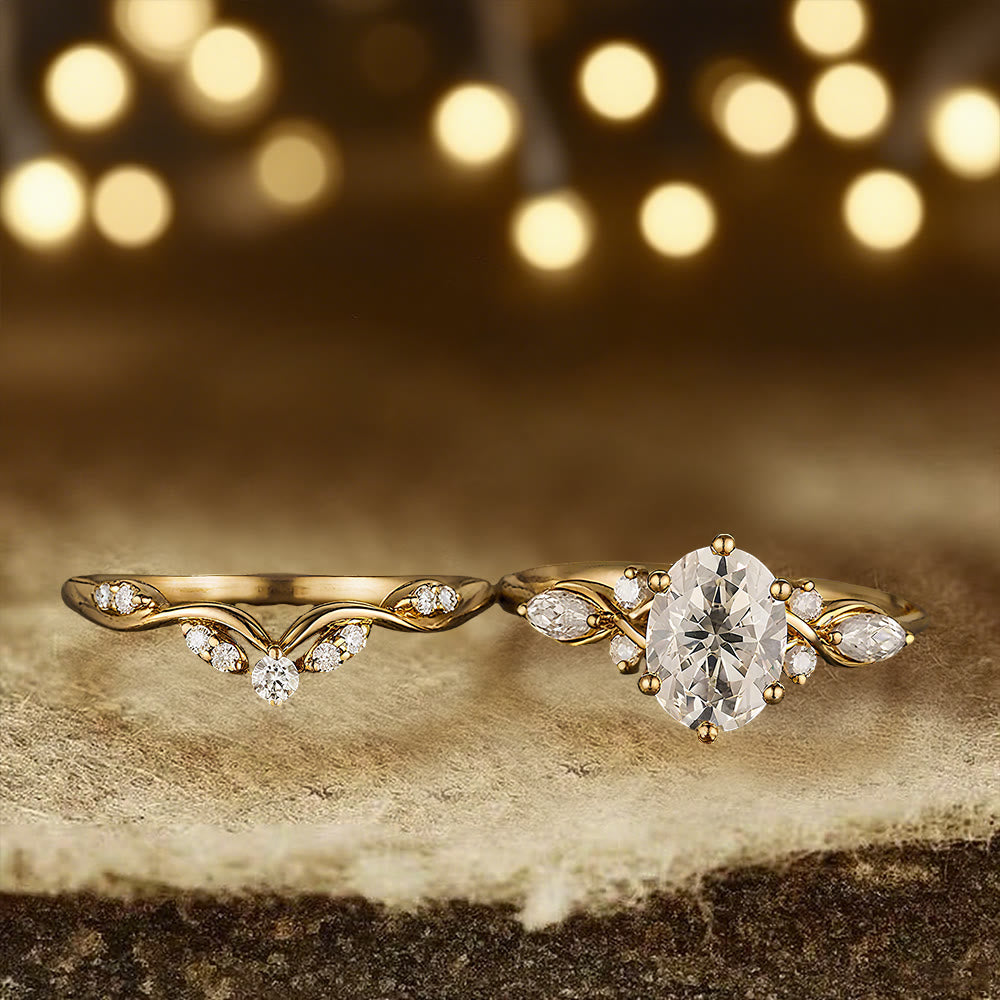 Olivenorma Aurora's Knot Oval Moissanite Ring - image 4