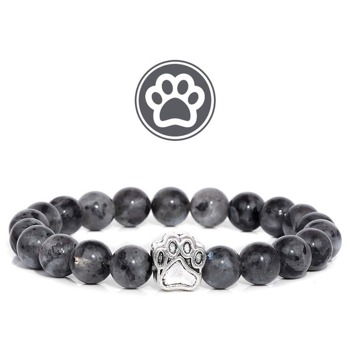 Olivenorma Furry Blessing Paw Gemstone Bracelet - Labradorite - image 5