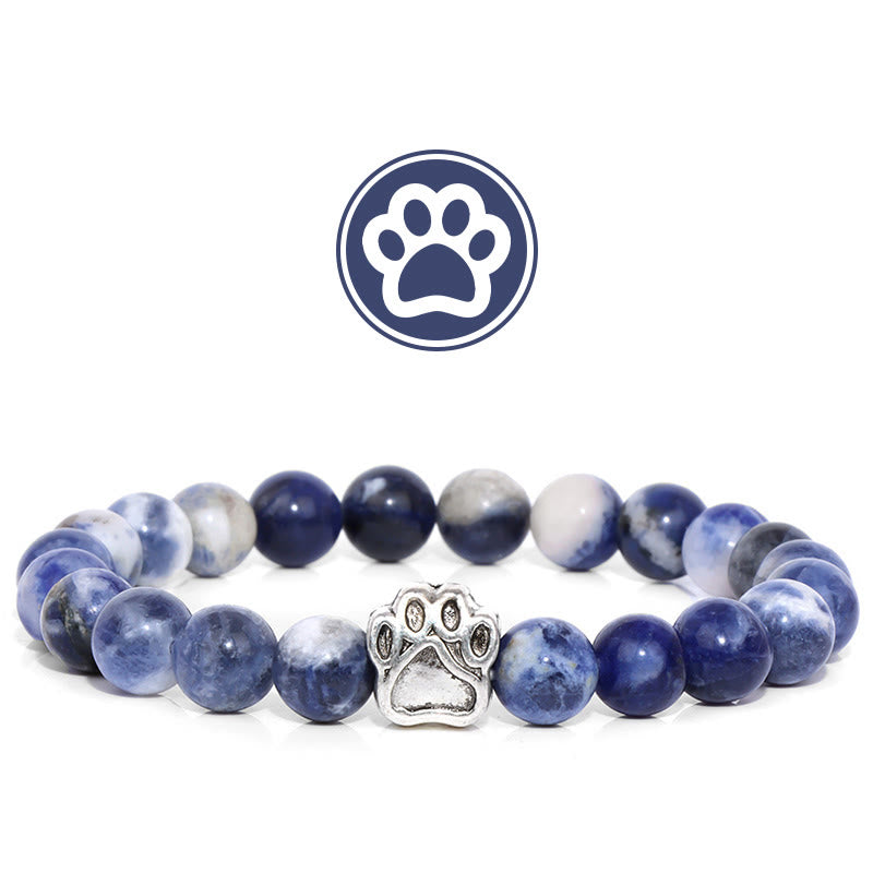 Olivenorma Furry Blessing Paw Gemstone Bracelet - Blue Sodalite - image 7