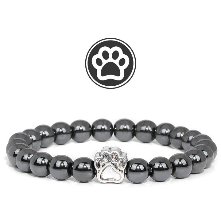 Olivenorma Furry Blessing Paw Gemstone Bracelet - Hematite - image 6