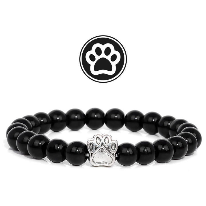 Olivenorma Furry Blessing Paw Gemstone Bracelet - Obsidian - image 10