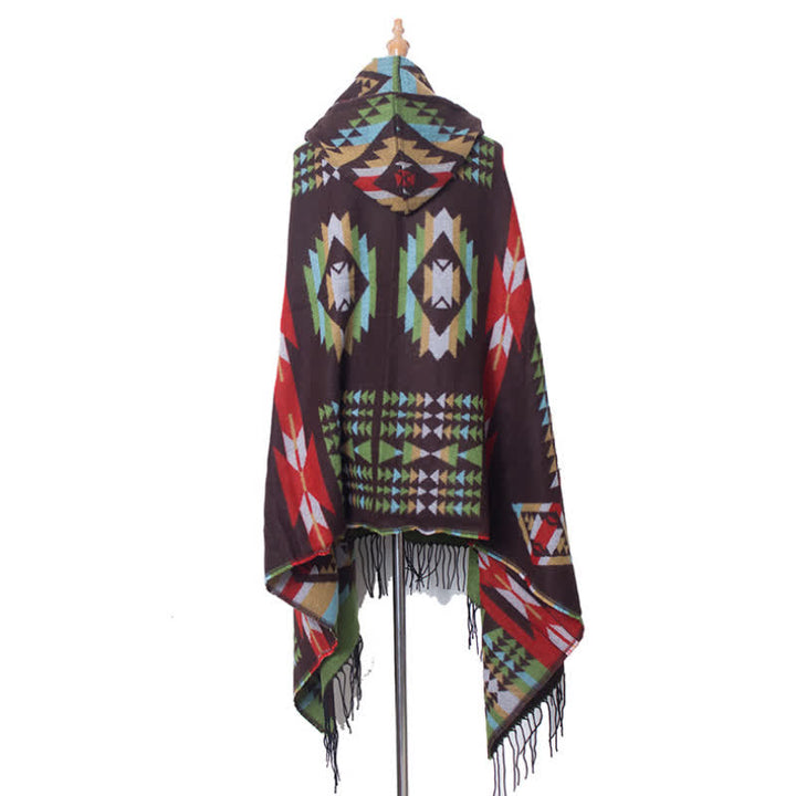 Olivenorma Classic Tartan Blanket Scarf Shawl - Coffee - image 6