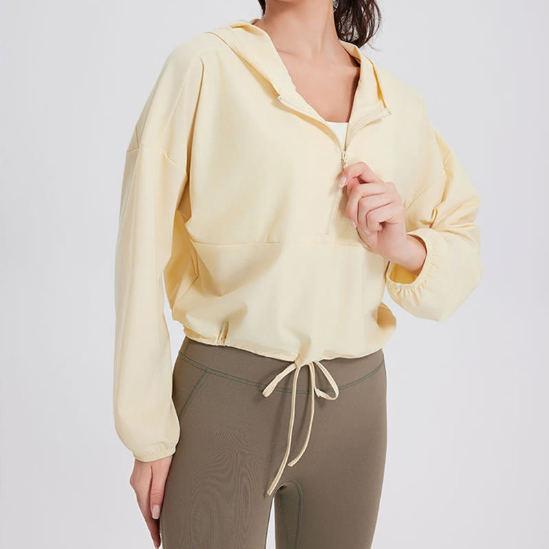 Olivenorma Women's Sun Protection Zip Up Athletic Hoodies Yoga Workout Tops - image 1