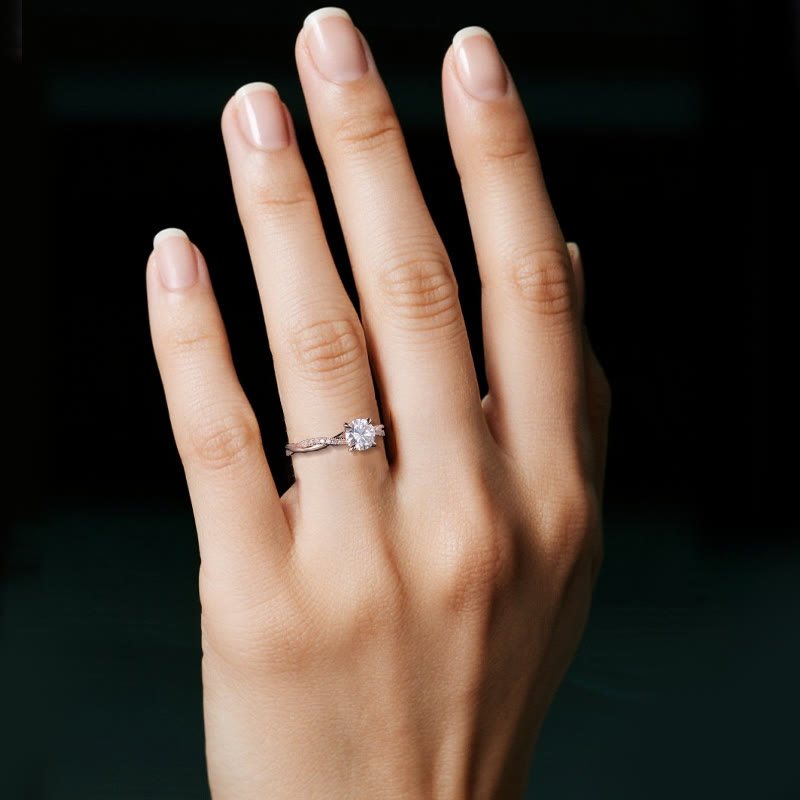 Olivenorma Eos' First Light Moissanite Ring - image 1