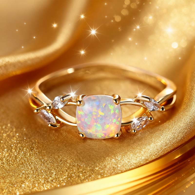 FREE Today: Helios Opal Gilded Vine Ring - US 10 - image 0