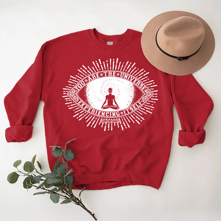 Olivenorma YOU ARE THE UNIVERSE... Motto Inspiritual Fleece Sweatshirt - image 12