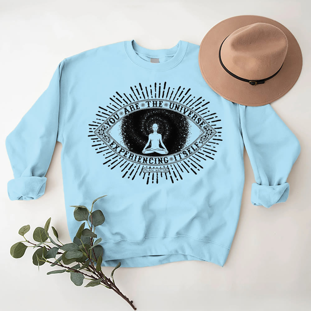 Olivenorma YOU ARE THE UNIVERSE... Motto Inspiritual Fleece Sweatshirt - image 16