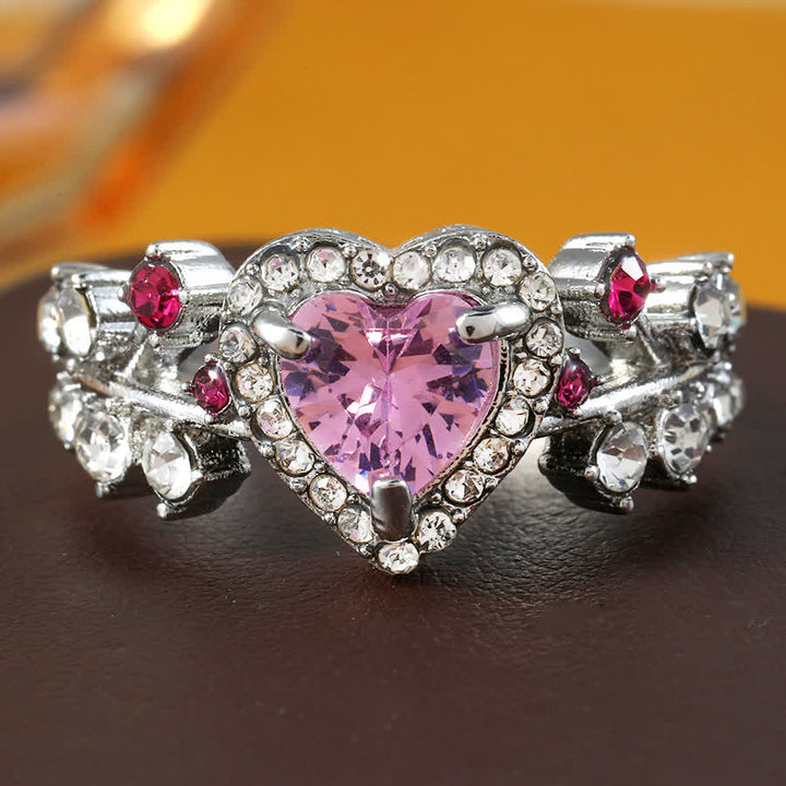 FREE Today: Eternal Love's Embrace: Heart Amethyst Zircon Ring - image 2