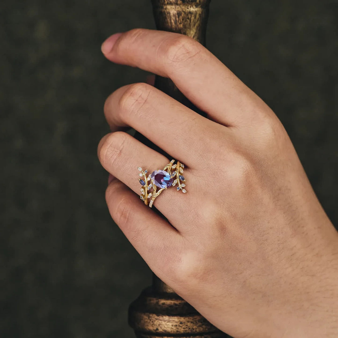 FREE Today: Vine Alexandrite Engagement Ring Set - image 1