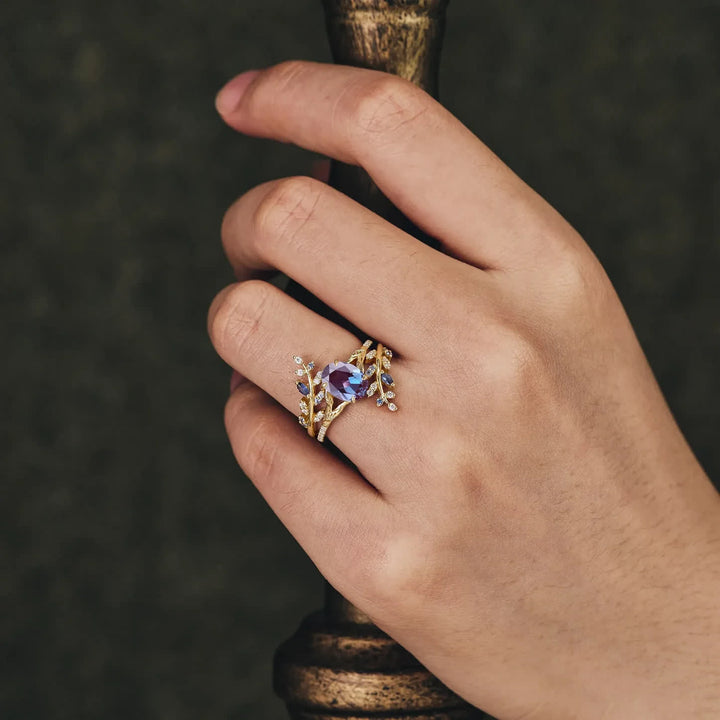 FREE Today: Vine Alexandrite Engagement Ring Set - image 1