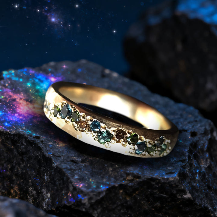 Olivenorma Stardust Serenade Zirconia Rainbow Ring - image 4