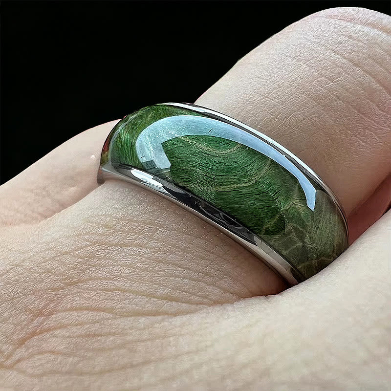 Olivenorma Verdant Canopy Serpentinite Ring - image 1