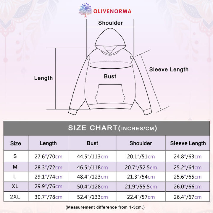 Olivenorma INHALE & EXHALE Lotus Yoga Meditation Fleece Sweater Unisex Long Sleeve Hoodies - image 3