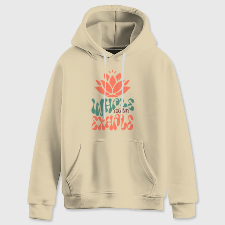 Olivenorma INHALE & EXHALE Lotus Yoga Meditation Fleece Sweater Unisex Long Sleeve Hoodies - image 11