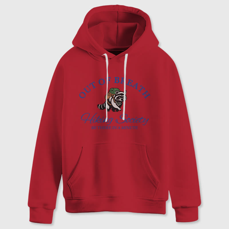 Olivenorma OUT OF BREATH Raccoon Healing Sweaters Unisex Fleece Tops Loose Fits Hoodies - image 13
