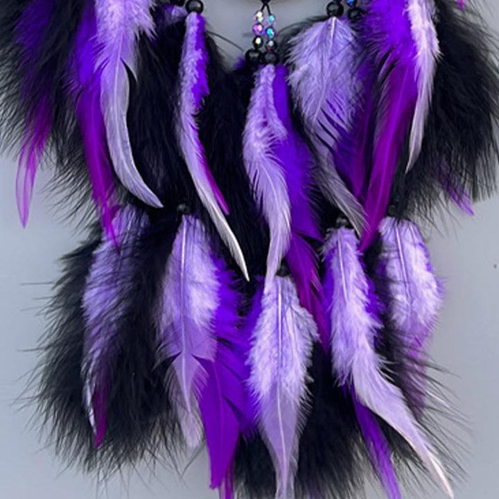 Olivenorma Brilliant Rainbow Crystal Circular Net Boho Dream Catchers - image 5