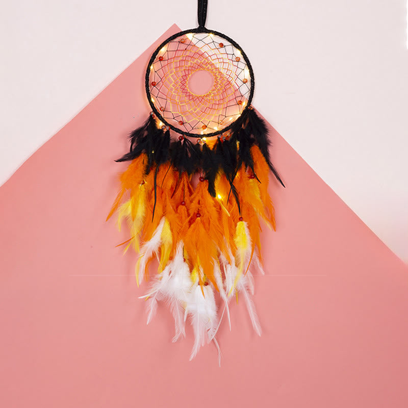 Olivenorma Dance of the Flames Dreamcatchers Halloween Decor Native American Dream Catcher - image 3