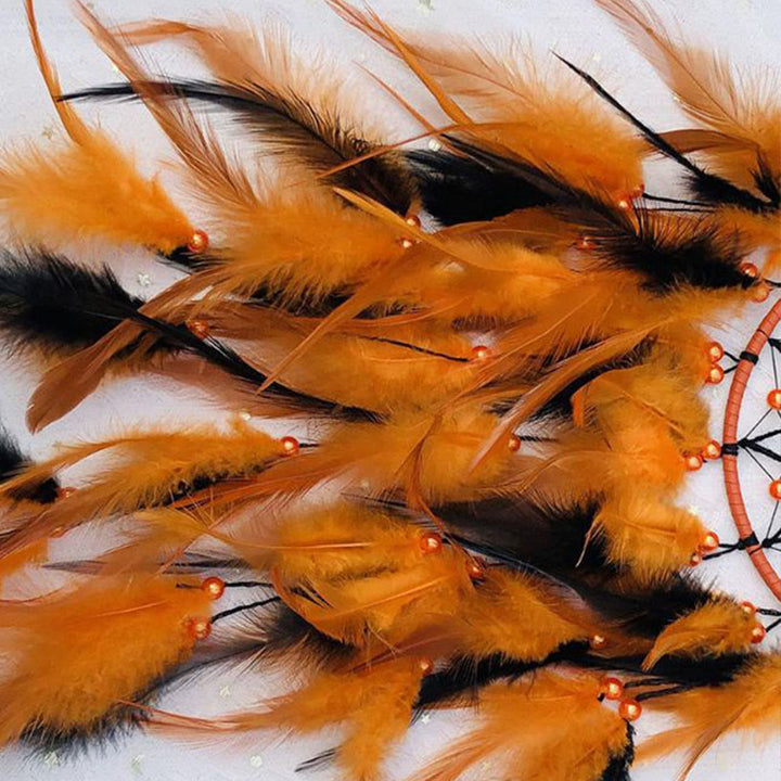 Olivenorma Halloween Black and Orange Handmade Native American Dream Catchers - image 5
