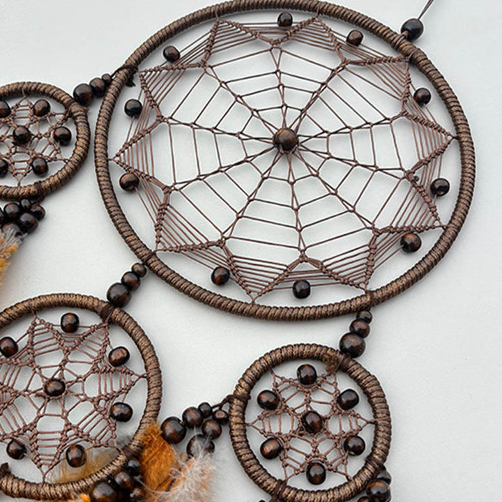 Olivenorma Tribal Symbol Boho Wall Hanging Decoration Circular Net Dream Catcher - image 4