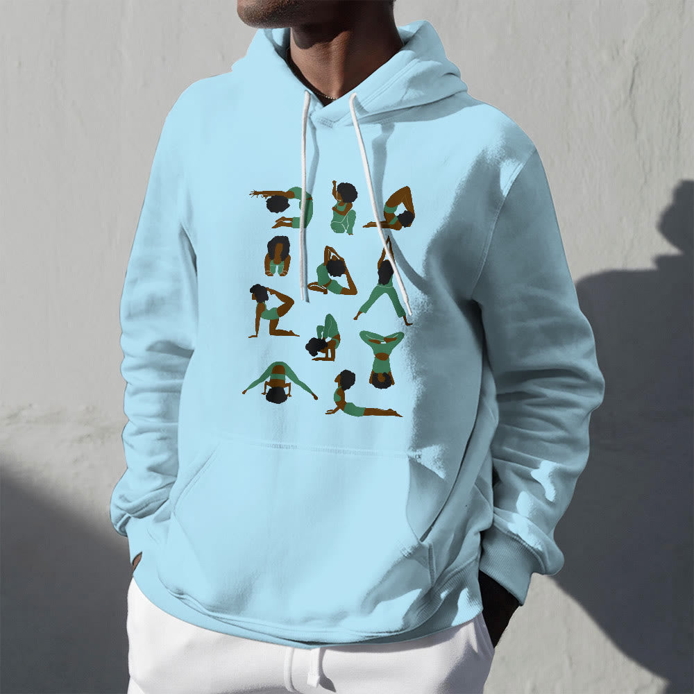 Olivenorma Yoga Poses Oversized Sweatshirts Outfits Fleece Sweaters Tops Hoodies - image 2