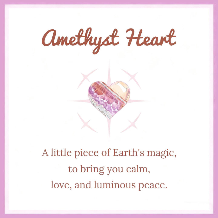 Olivenorma Amethyst Heart Earth's Magic Natural Healing Gemstone Decoration - image 5
