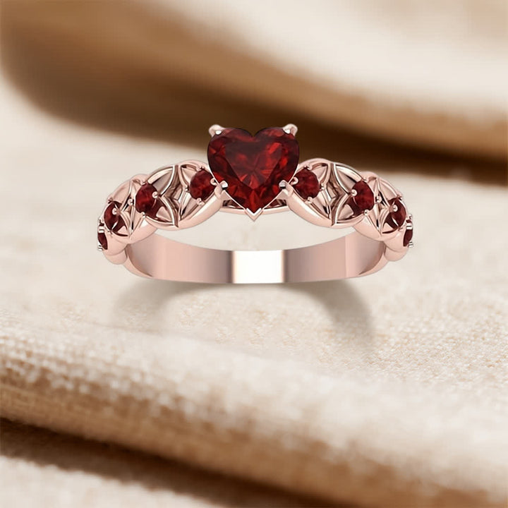 FREE Today: Garnet Heart Zircon Ring - image 7
