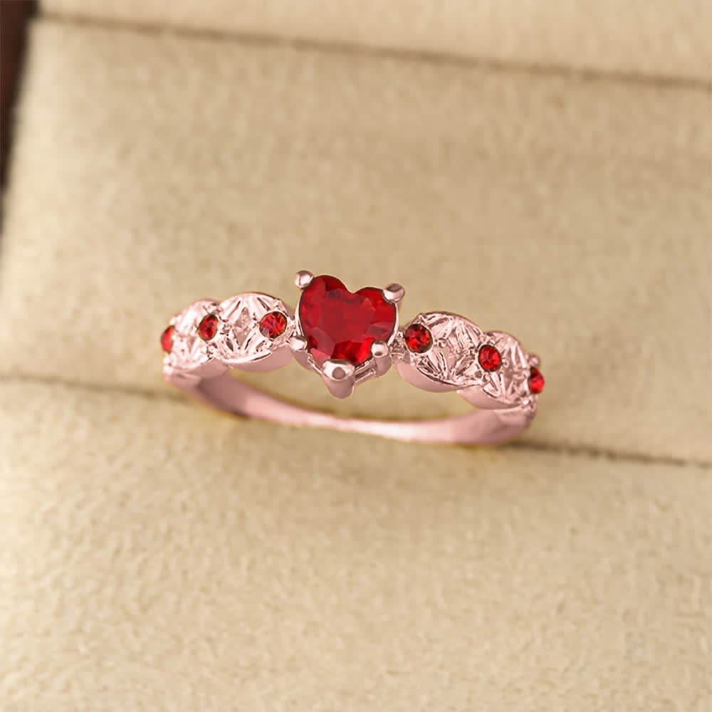 FREE Today: Garnet Heart Zircon Ring - image 6