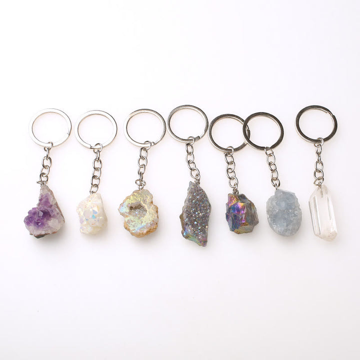 Olivenorma Unique Raw Crystal Raw Gemstone Keychain - image 77