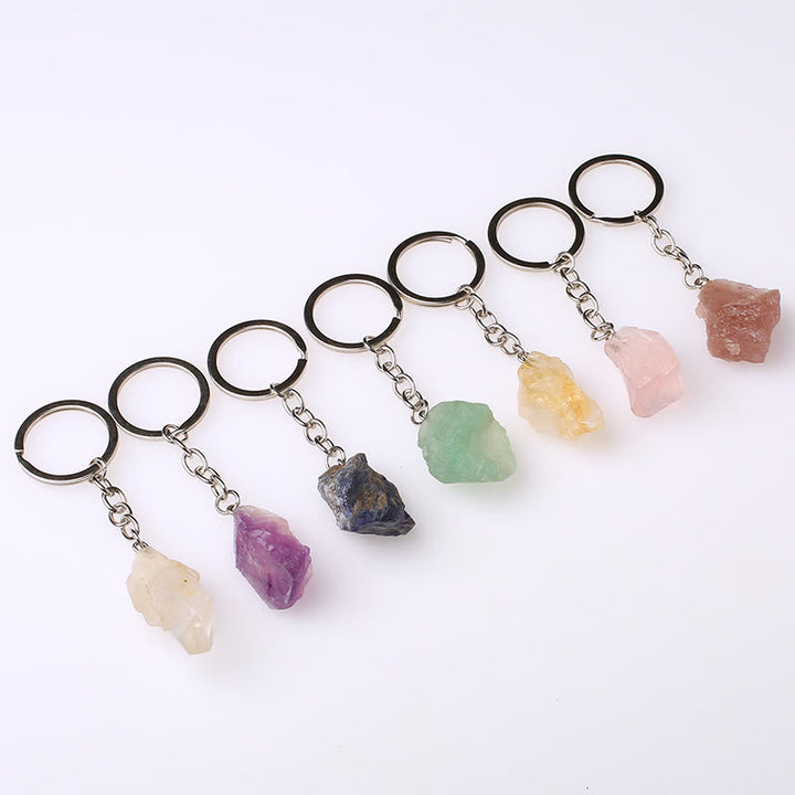 Olivenorma Unique Raw Crystal Raw Gemstone Keychain - image 83