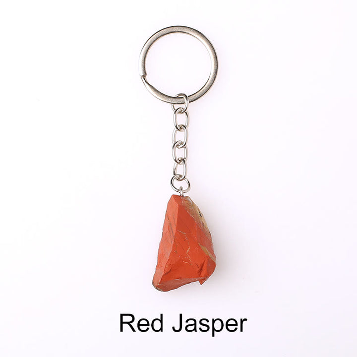 Olivenorma Unique Raw Crystal Raw Gemstone Keychain - Red Jasper - image 25