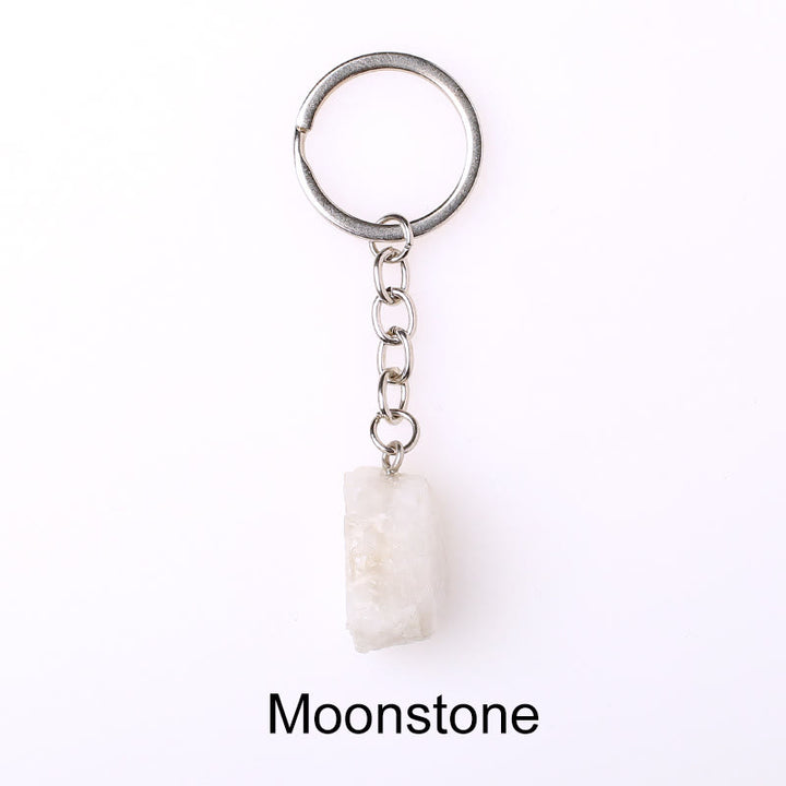Olivenorma Unique Raw Crystal Raw Gemstone Keychain - Moonstone - image 40