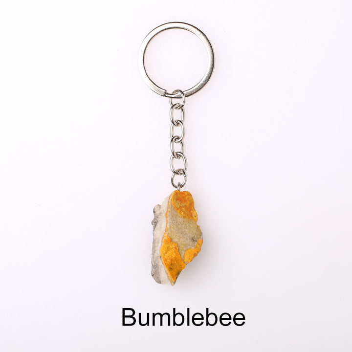 Olivenorma Unique Raw Crystal Raw Gemstone Keychain - Bumblebee - image 68